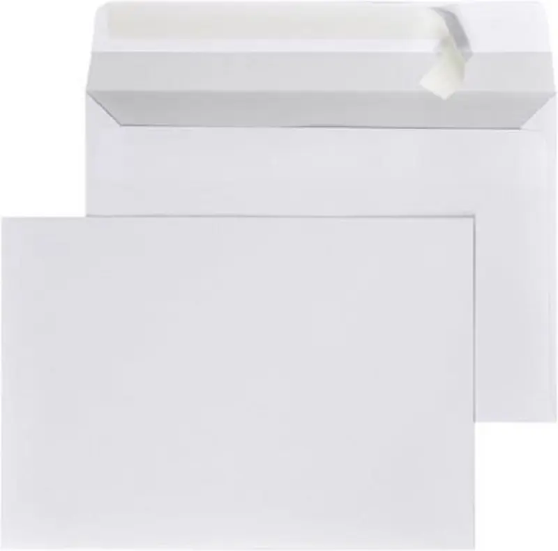 Quantore envelop - c5 - wit - zelfklevend met plakstrip - 162 x 229 mm - 25 stuks