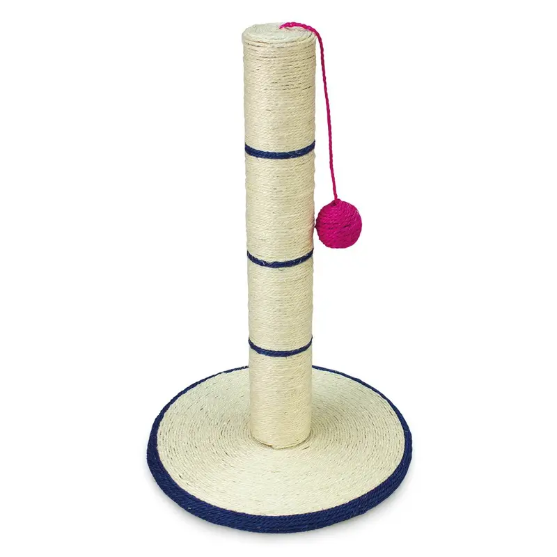 Rascador poste con bola - 30 x 30 x 46 cm