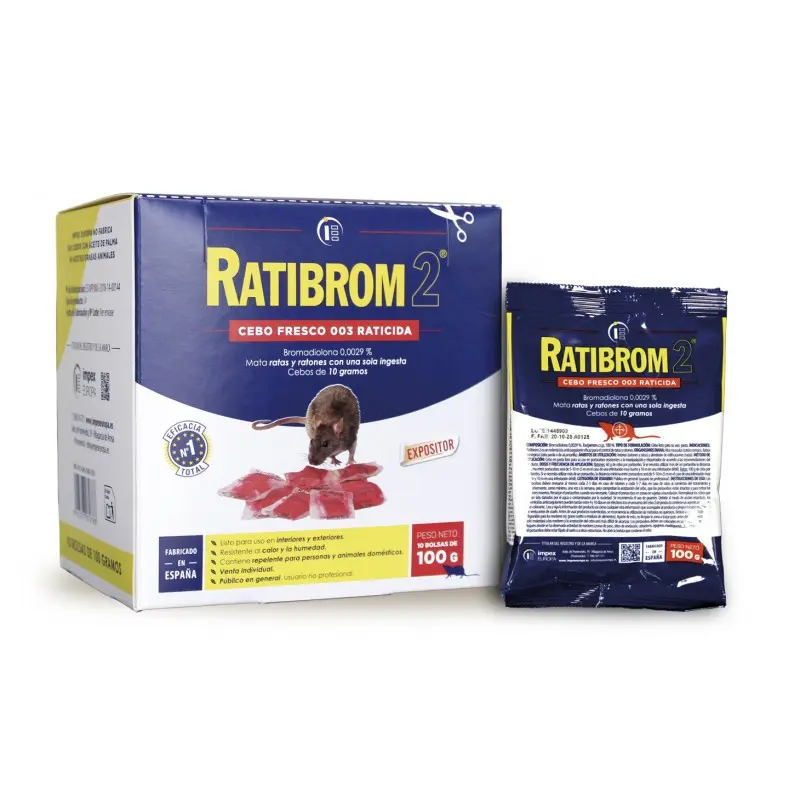 RATIBROM 2 CEBO FRESCO 10X100GRS