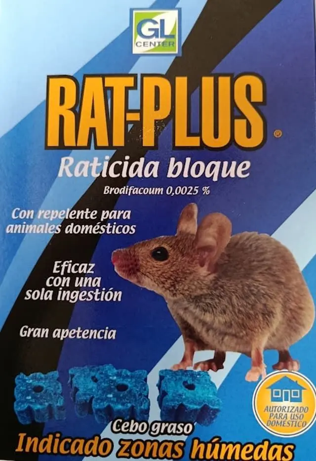 RATICIDA BLOQUE RAT-PLUS 240GR