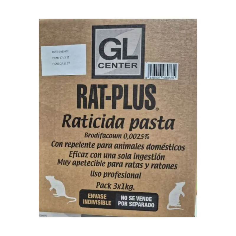 RATICIDA C.FRESCO RAT PLUS 3X1KG