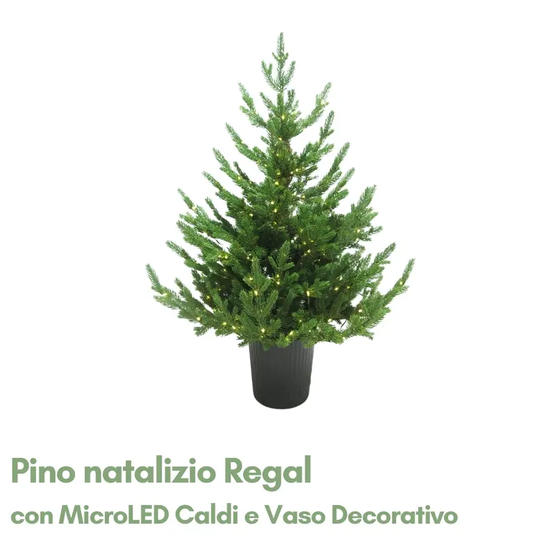 Regal con MicroLED Caldi e Vaso Decorativo