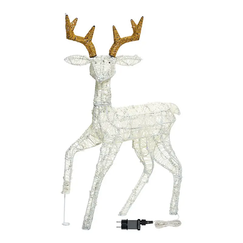 Renna con Zampa Alzata - Decorazioni luminose da esterno