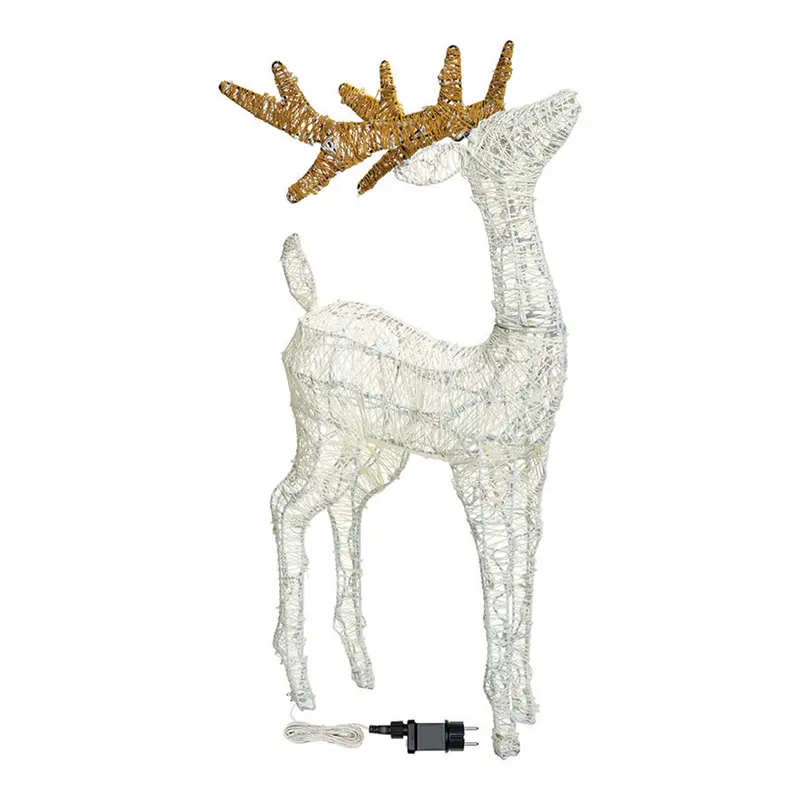Renna in Metallo a LED - Renna luminosa Natale
