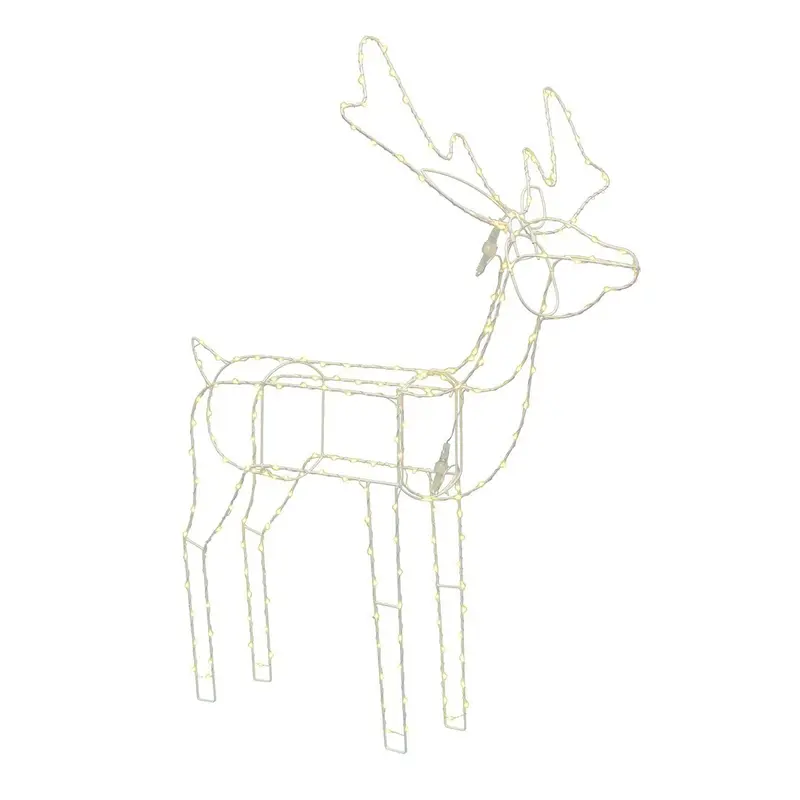 Renna Luminosa Natalizia 3D Luce Fissa 30x60x58 H