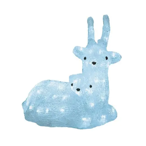 Renna Luminosa Natalizia A Led Mamma e Cucciolo