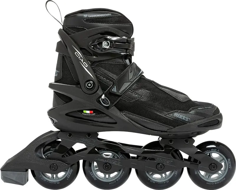 Roces ciao 2.0 tif 84 skeelers volwassenen - 4x84mm wielen - fitness inline skates - zwart - maat 39