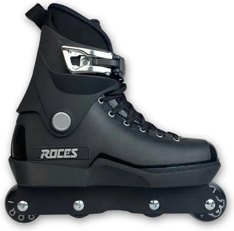 Roces m12 ufs stunt skates zwart - volwassenen - ufs frame high-impact shell - maat 49