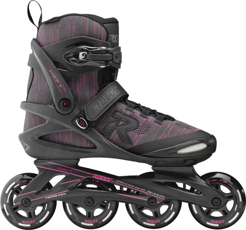 Roces weft thread 84 dames skeelers - 4x84mm wielen - fitness inline skates - zwart paars - maat 37