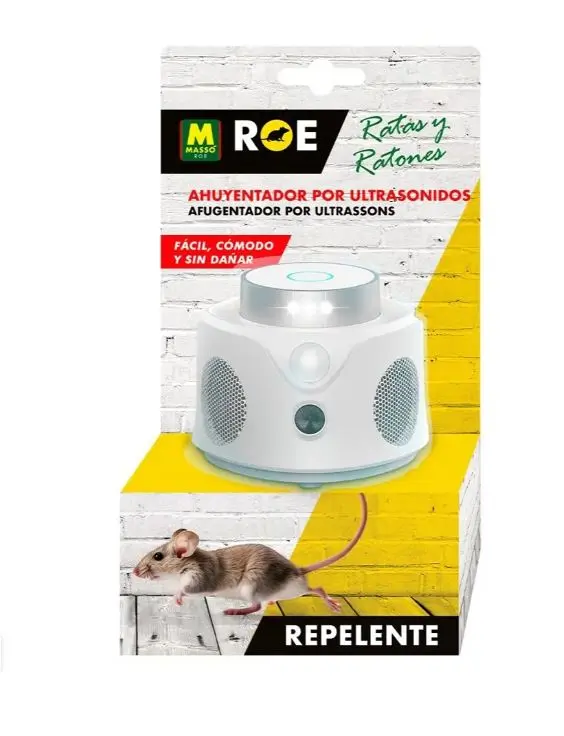 ROE REPELENTE ULTRASONIDOS RATAS Y RATONES