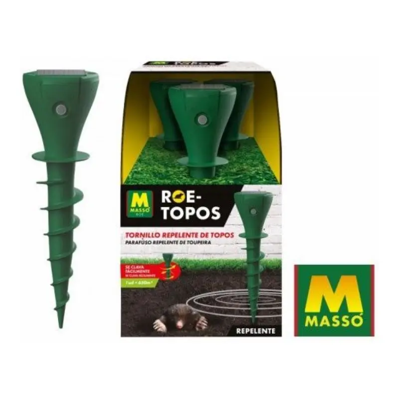 ROE TORNILLO SOLAR REPELENTE TOPOS MASSO 3UNDS