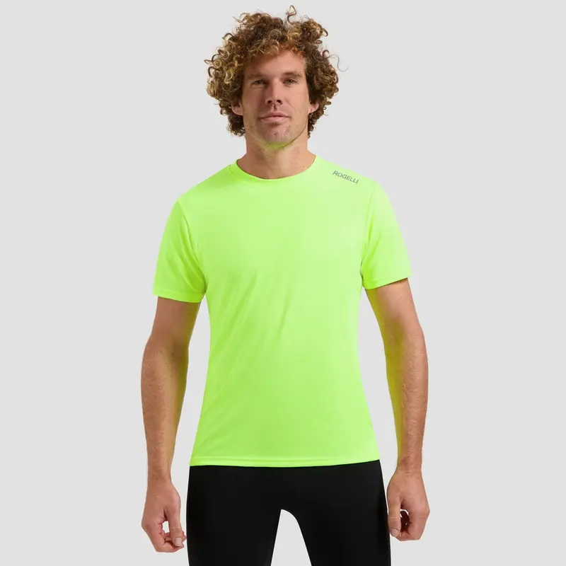 Rogelli promo heren hardloopshirt - korte mouw - geel