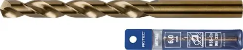 Rotec hss-co5 spiraalboor din 338 cobalt splitpoint 9,0 mm (etui) - 111.0900e