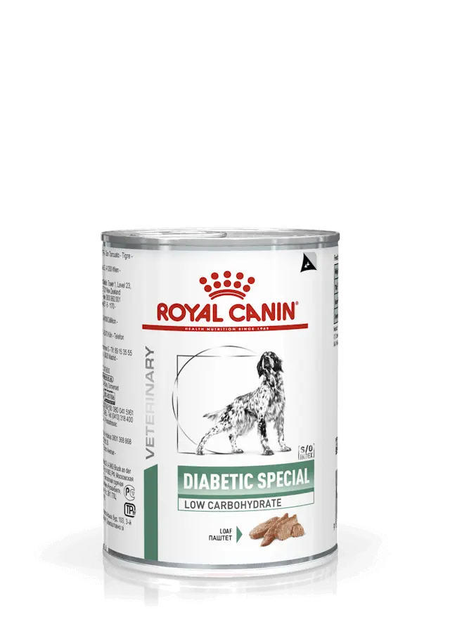 ROYAL CANIN Diabetic Special Low Carbohydrate | Pack de 12 latas para perros adultos