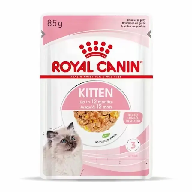 ROYAL CANIN Kitten Jelly Pouch| Pack de 12 x 85 g para gatitos