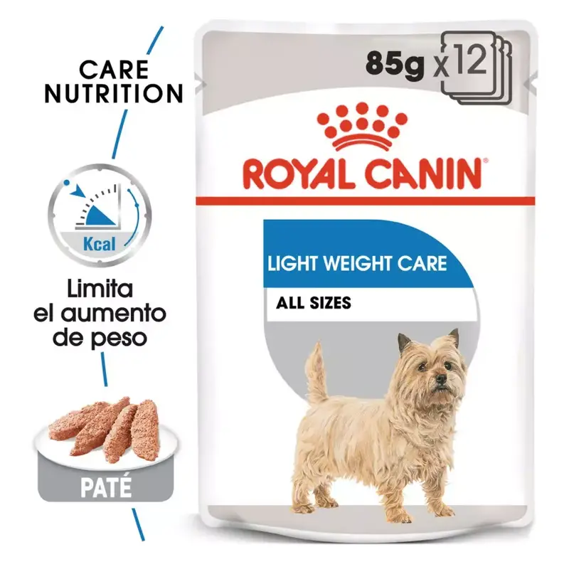 ROYAL CANIN Light Weight Care | Alimento húmedo para perros - Pack de 12 x 85 g