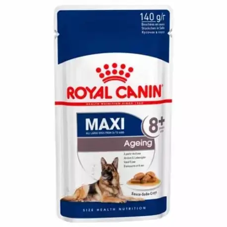 🐾 ROYAL CANIN Maxi Ageing 8+ en salsa | Pack 10 x 140 g