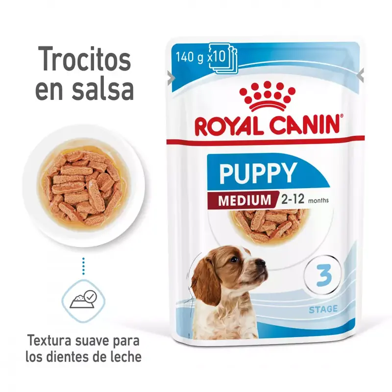 ROYAL CANIN medium puppy pouch | para cachorros de razas medianas