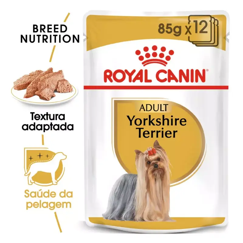 ROYAL CANIN Yorkshire alimento húmedo | Pack de 12 x 85 g