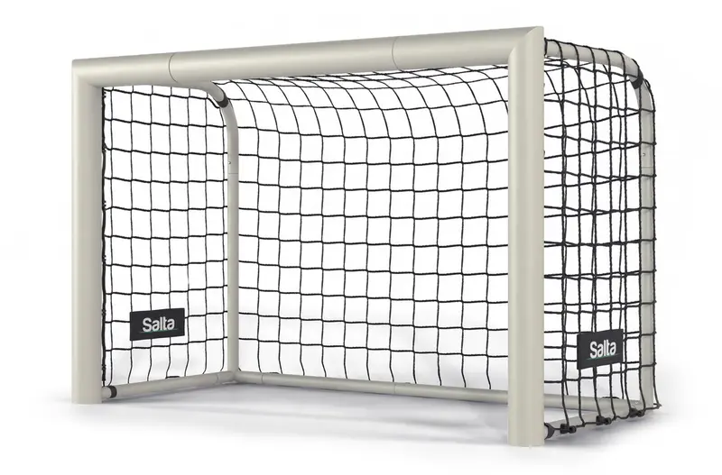 Salta champion - groot voetbaldoel - 120 x 80 x 60 cm - voetbalgoal voor kinderen en volwassenen - platina zilver - voetbal training doel