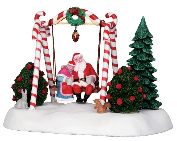 Santa Swing (cod. 24479) - Altalena con Babbo Natale Lemax
