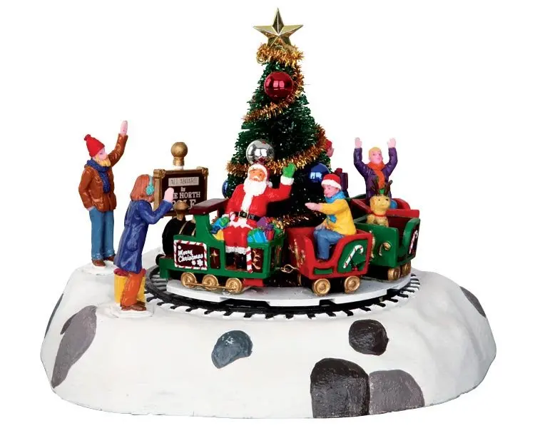 Santa's kiddie Train (cod.34631)-Trenino di Babbo Natale Lemax