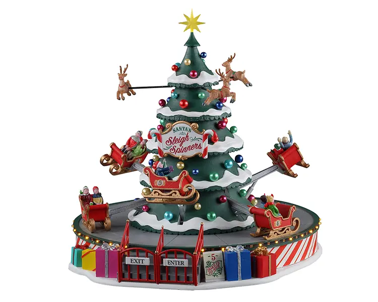 Santa's Sleigh Spinners (cod. 14833) - Giostra Lemax