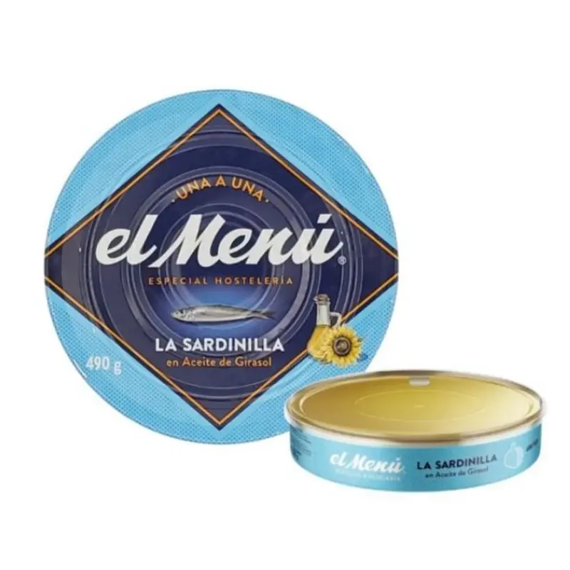 SARDINILLAS ACEITE GIRASOL EL MENU RO 490