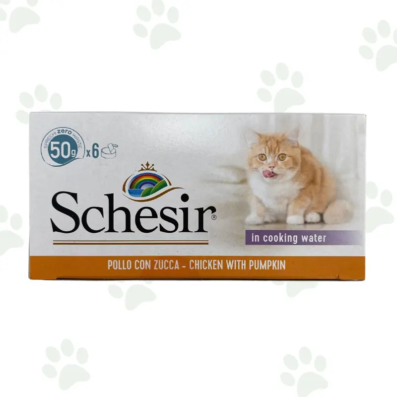 Schesir - Filetti di pollo con zucca in acqua di cottura multipack 6x50 g