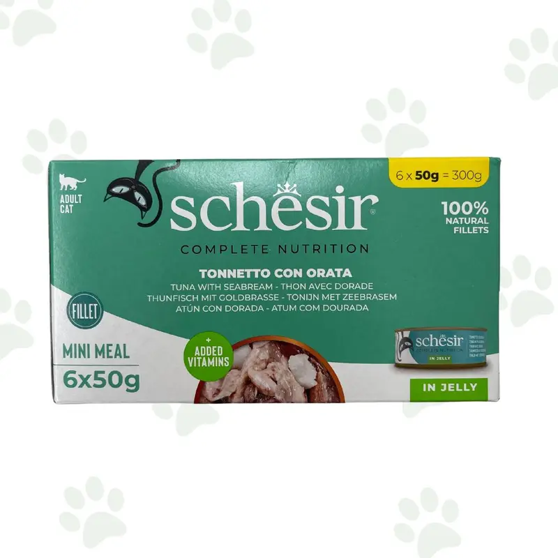 Schesir - Filetti di tonnetto con orata in gelatina multipack 6x50 g