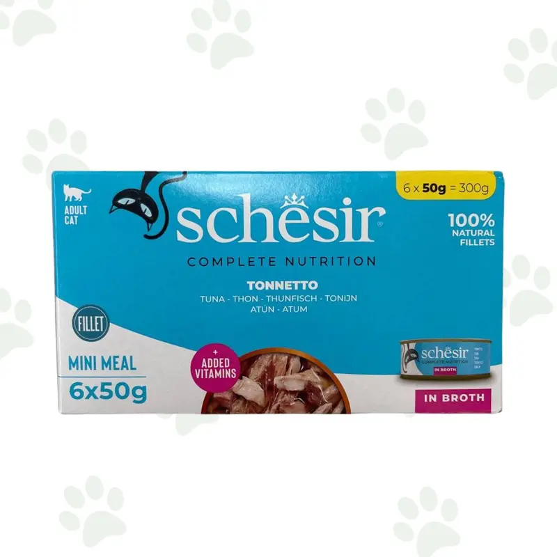 Schesir - Filetti di tonnetto in brodo multipack 6x50 g