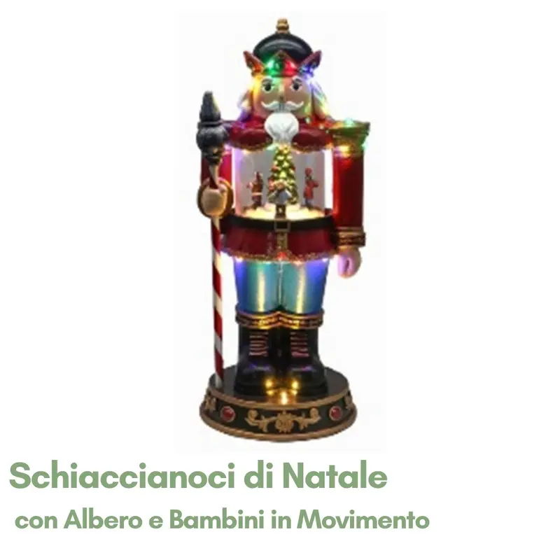 Schiaccianoci di Natale con Albero e Bambini in Movimento
