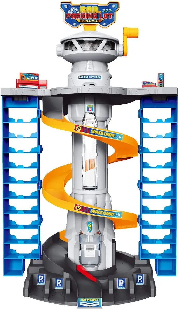 Science rapid wheels garage toren voor 40+ auto's inclusief auto