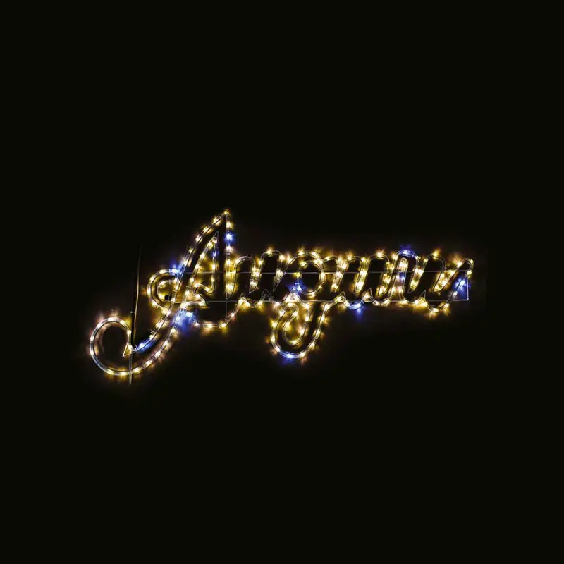 Scritta "Auguri" luminosa da esterno - Scritta LED