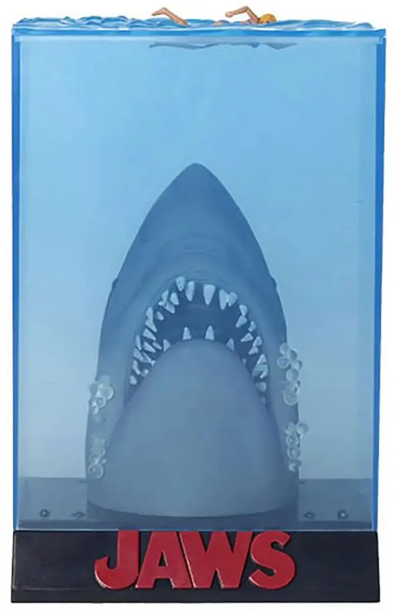 Sd toys jaws 3d poster pvc figure 50th anniversary 26 cm mini-figuur