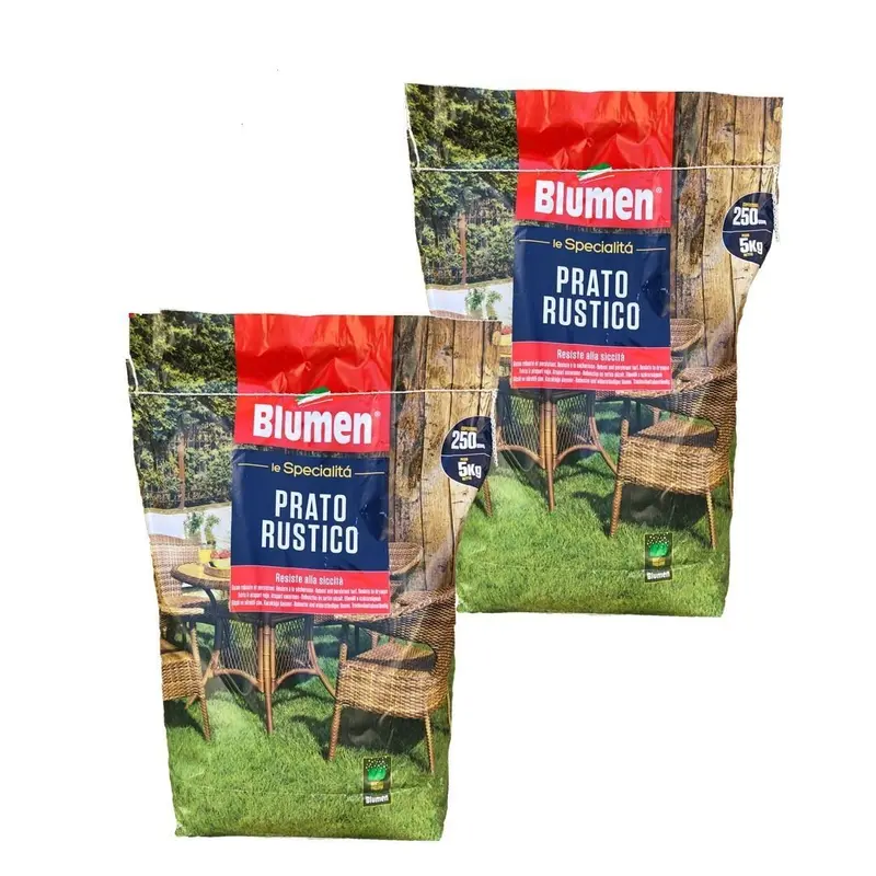 SEMI PER PRATO RUSTICO BLUMEN 10 KG SENZA MANUTENZIONE SET 2 PEZZI