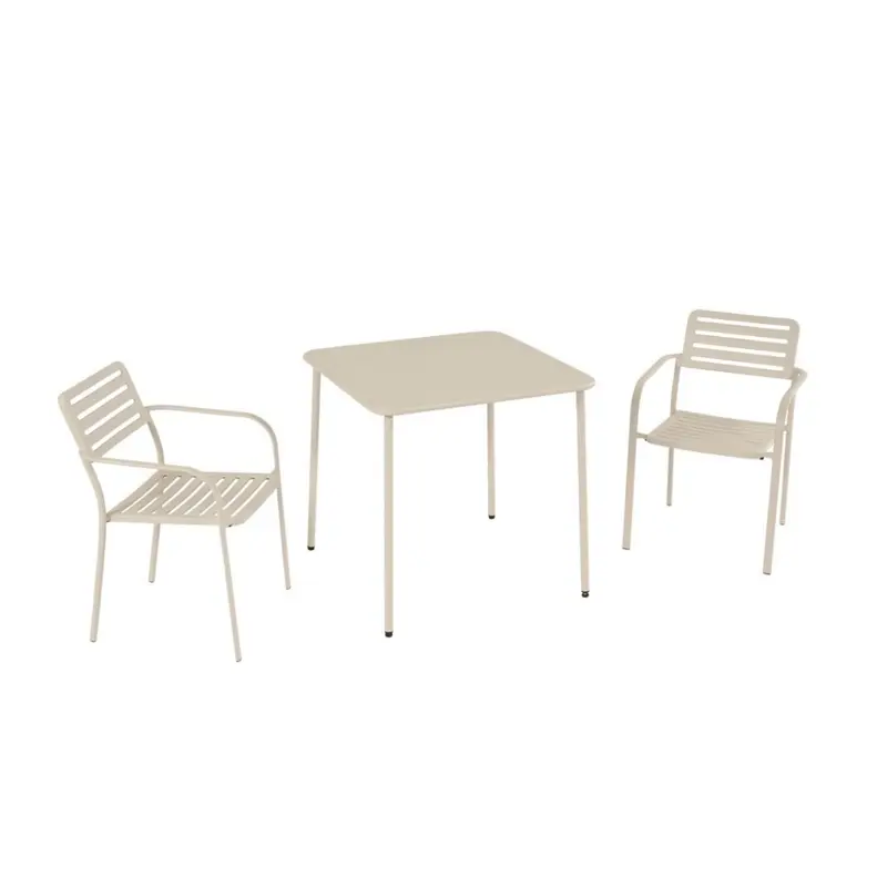 Set da Balcone Navy in Ferro color Sabbia