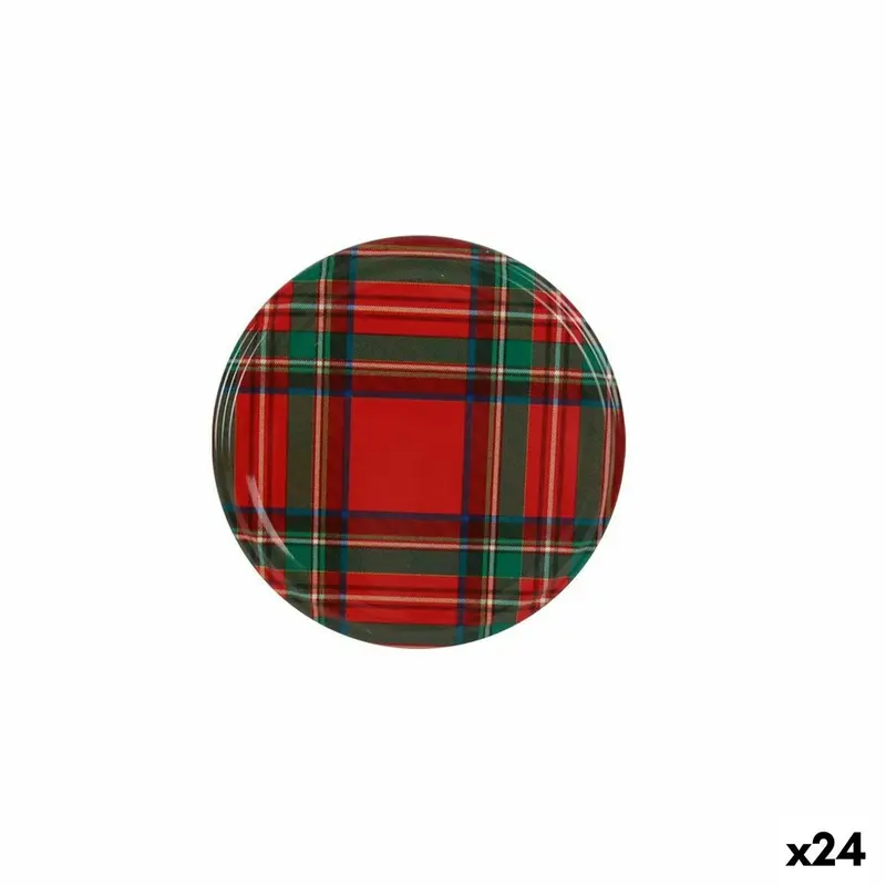 Set of lids Sarkap Scottish Man 6 Pieces 6,6 x 0,8 cm (24 Units)