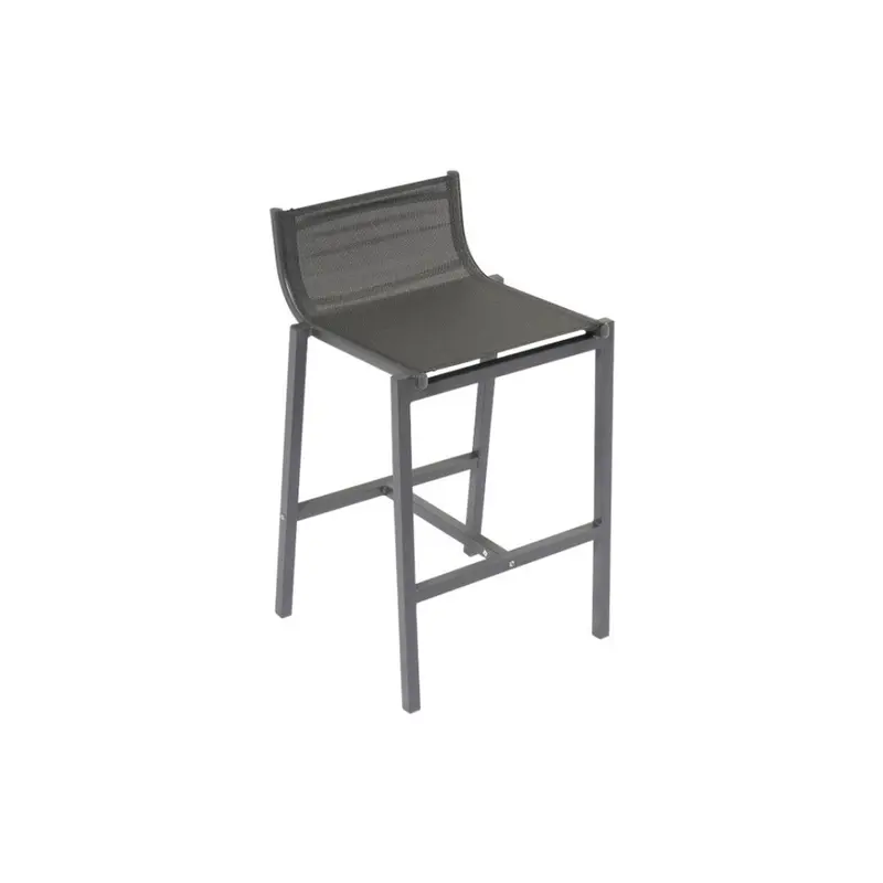 Sgabello bar da cucina in alluminio antracite