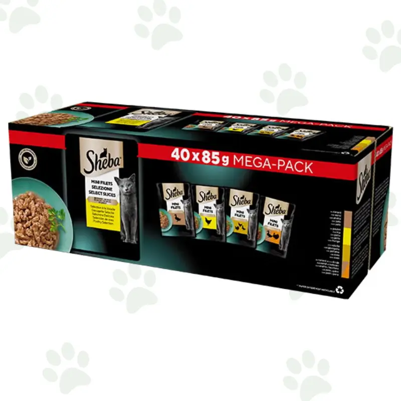Sheba - Selezione delicata in salsa multipack 40x85g