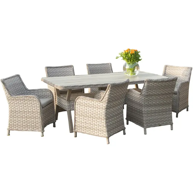 Shermann - Set pranzo da giardino 6 posti