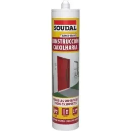 Silicona Neutra de Construcción Soudal Blanco (290 ml)