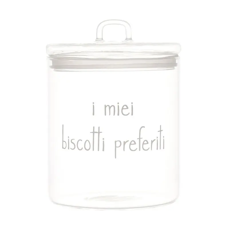 Simple Day - Barattolo in vetro D 15 cm con scritta