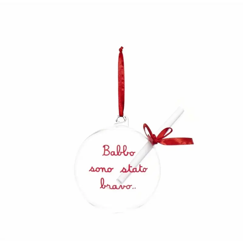 Simple Day – Pallina vetro 12 cm con scritte