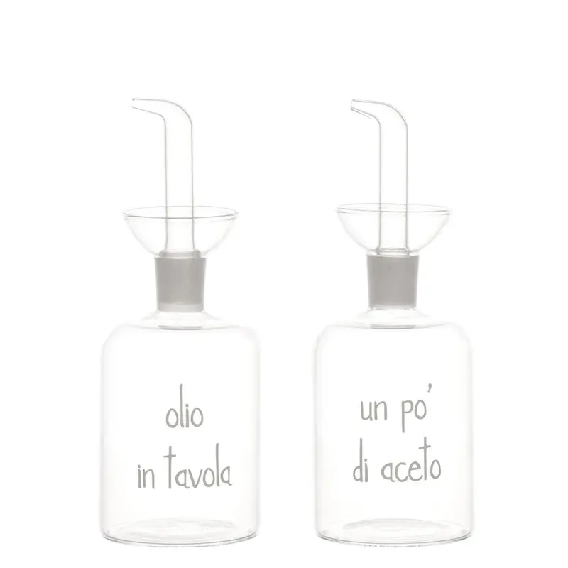 Simple Day - Set 2 bottiglie olio e aceto 250 ml