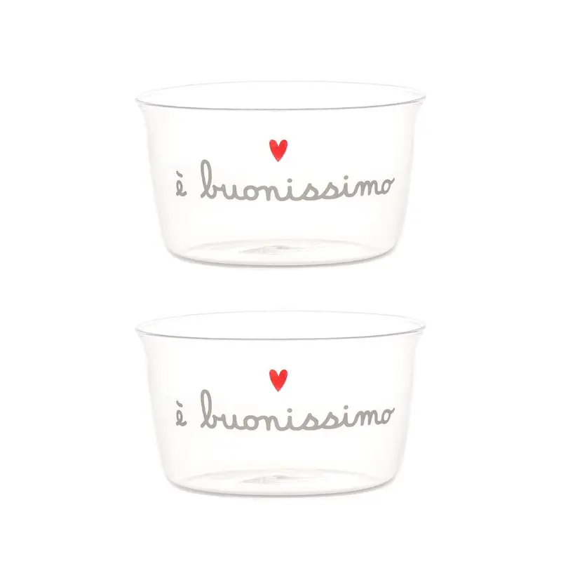 Simple Day – Set 2 coppette 20 cl con scritte