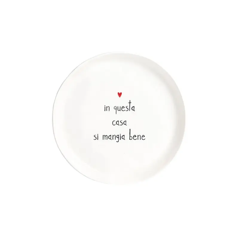 Simple Day – Set 2 piatti dessert Ø21 cm con scritte