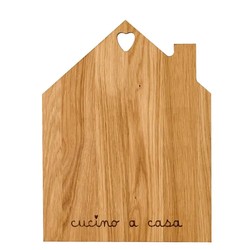Simple Day - Tagliere casa con scritta Cucino a casa