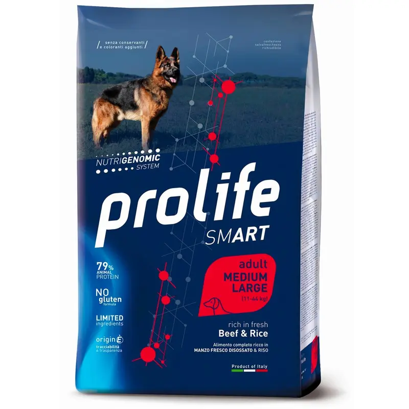 Smart Adult Manzo e Riso - Cibo secco per cani
