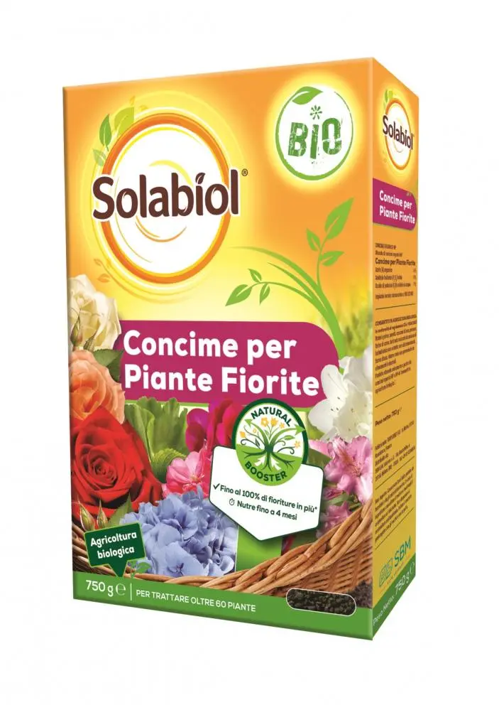 SOLABIOL CONCIME GRANULARE PIANTE FIORITE 750 GR